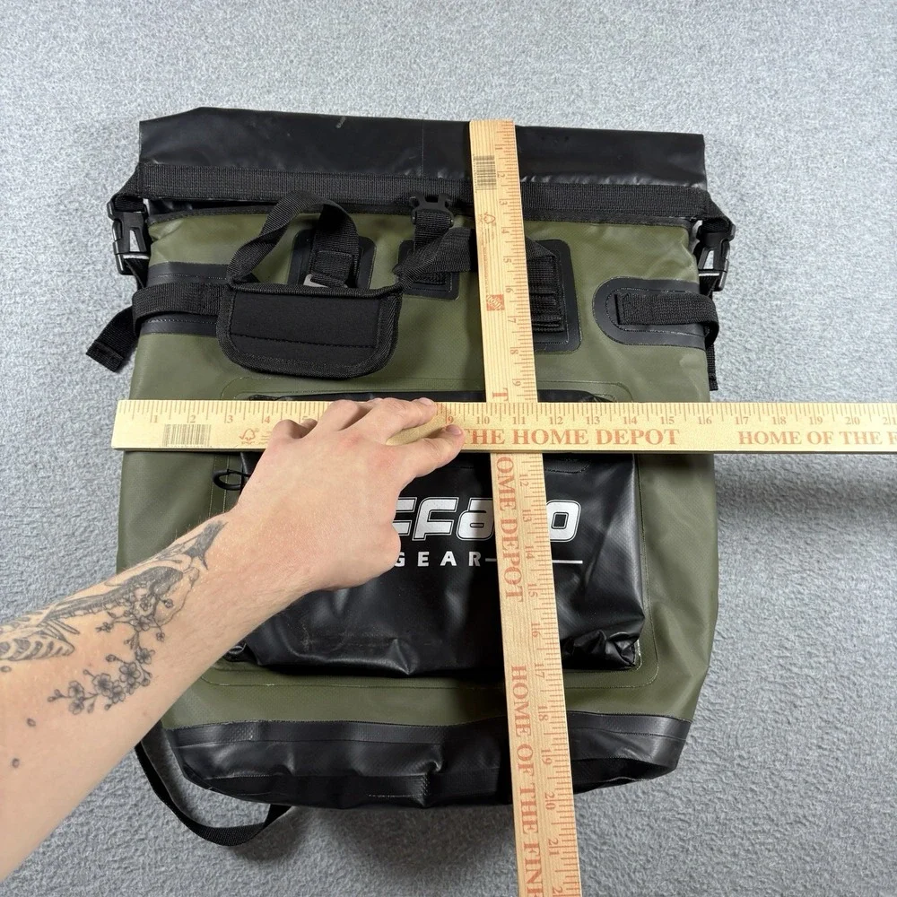 Buffalo Gear Backpack Cooler Waterproof Insulated Soft Side Olive Green Fishing